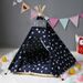 New Tent Navy Blue Eyes Corgi Dog Cat Pet Bed_voghion.com
