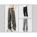 Pure Unisex Paratrooper Cargo Men's Summer Ice Silk Tactical Straight Loose European Size Sports Casual Pants_voghion.com