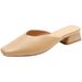 Baotou Low Heel Women's Wear 2025 Summer New Pointed Flat Sole Single Mueller Cool Slipper Half Support Shoe_voghion.com
