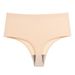 2025e Plus Size Ice Silk Quick-Dry Thong Panties One-Piece Seamless Mid-Waist Pure Cotton Crotch Women's Underwear_voghion.com