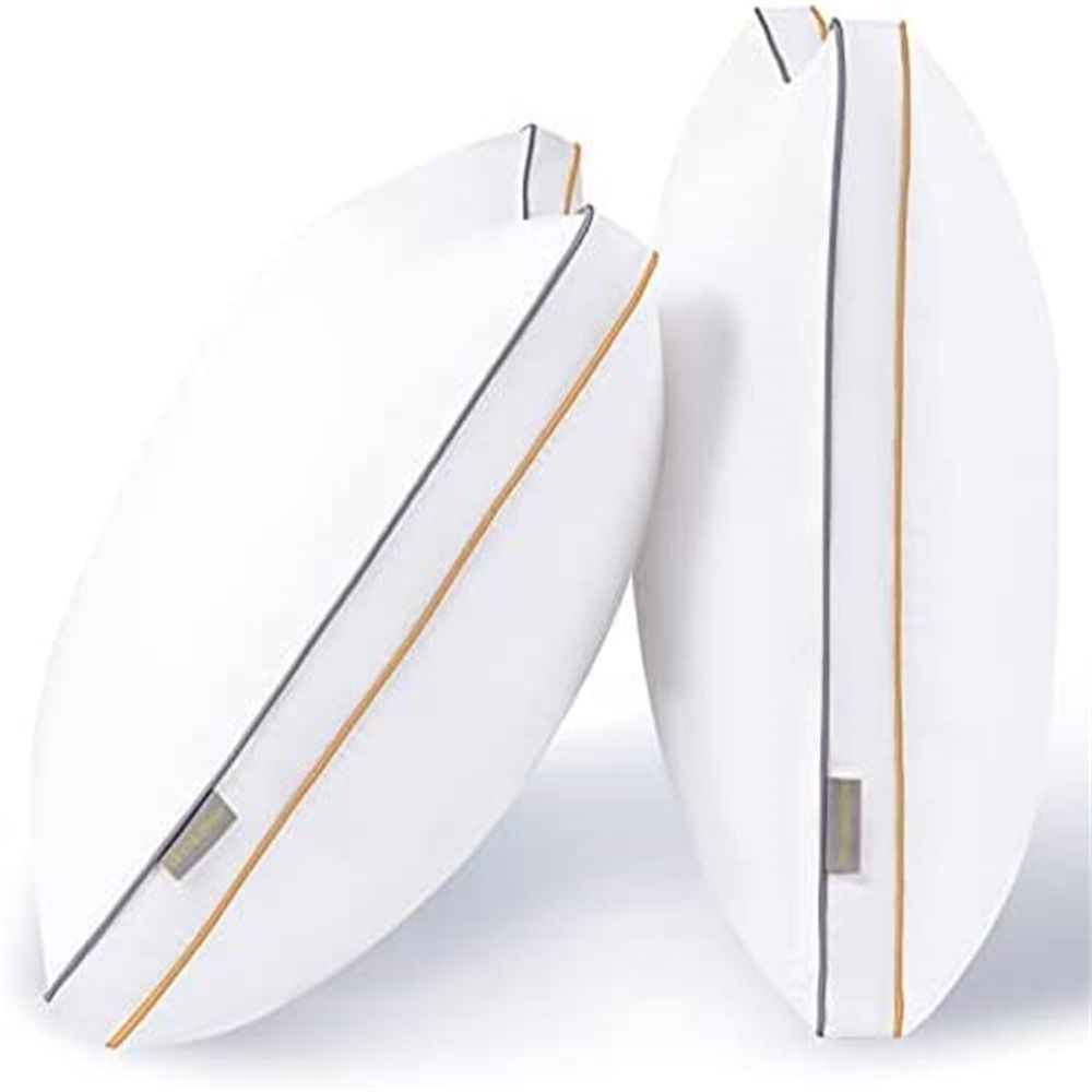 Cuscini da letto della collezione Luxury Hotel per dormire, design a rete laterale con imbottitura alternativa in piumino di prima qualità per chi dorme sulla schiena, sullo stomaco o di lato_voghion.com