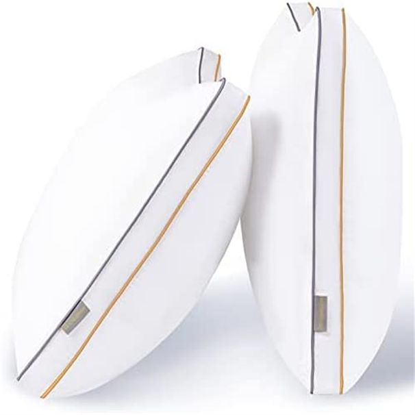 Cuscini da letto della collezione Luxury Hotel per dormire, design a rete laterale con imbottitura alternativa in piumino di prima qualità per chi dorme sulla schiena, sullo stomaco o di lato_voghion.com