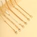 new multi layer beach chain anklet set 6 piece set stacking snake bone chain round bead chain foot ornaments_voghion.com