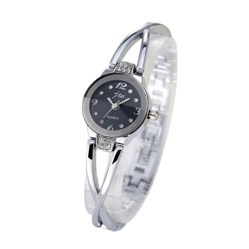 Yamaler Women Quartz Accurate Round Dial Casual Inlaid Rhinestone Bracelet Watch Fashion Accessories_voghion.com