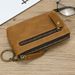 Crazy Horse Purse Men's Genuine Leather With Ring Cowhide Coin Pouch Key Bag_voghion.com