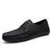 Unbeatable Quality Large Size Microfiber Lace Up Loafers, 2025 Spring/summer New Style, Fashionable Bean Shoes, Classic Men's Leather Shoes_voghion.com