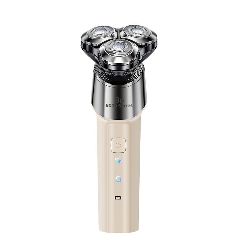 New Off White Electric Shaver Multifunctional Three Head Floating Full Body Washable Fashionable Men's Super Clean Razor_voghion.com