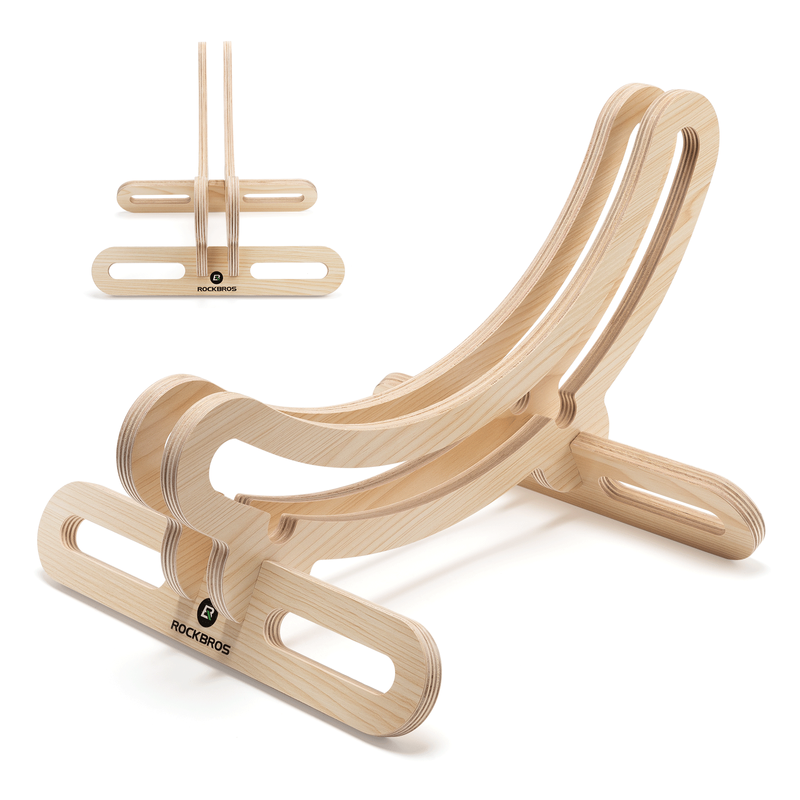 Soporte de centrado de madera para bicicletas ROCKBROS de 30 mm para ruedas 23C-30C 700C_voghion.com