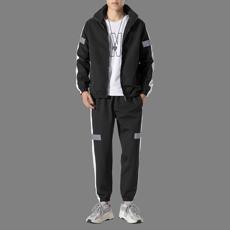 Men's Clothing sports suit hooded two piece suit men's new style youth casual fashion sweater men's jacket live broadcast_voghion.com