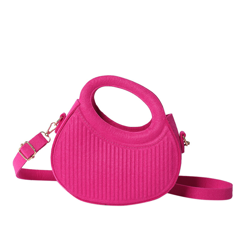 2024 New Winter Handheld Shoulder Women's Folded Personalized Casual Crossbody with Western Style Solid Color Design Bag_voghion.com