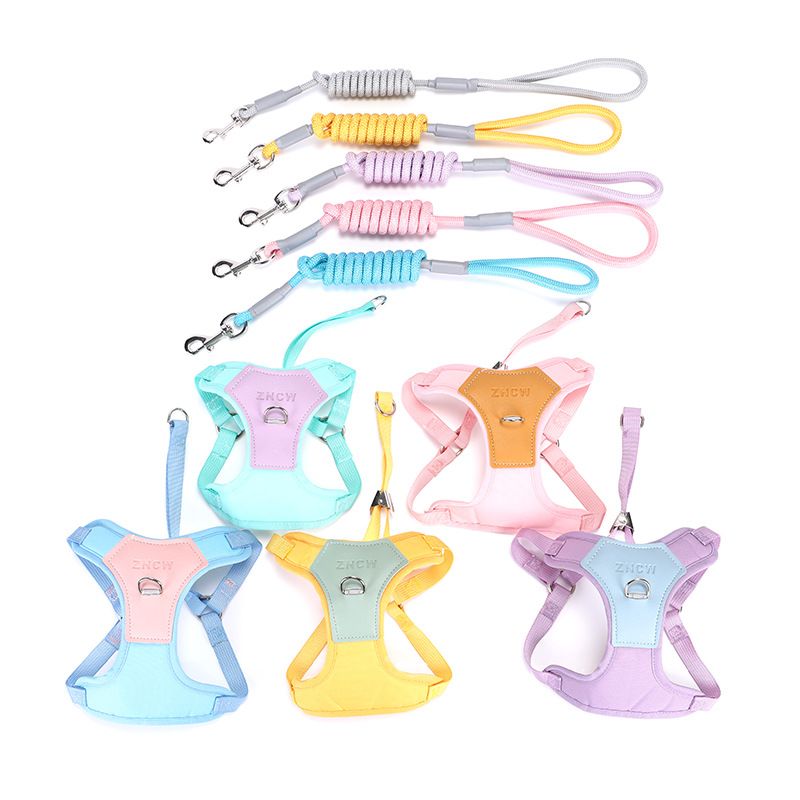 New Vest-Style Dog Anti-Lost Leash Multiple Colors Available_voghion.com