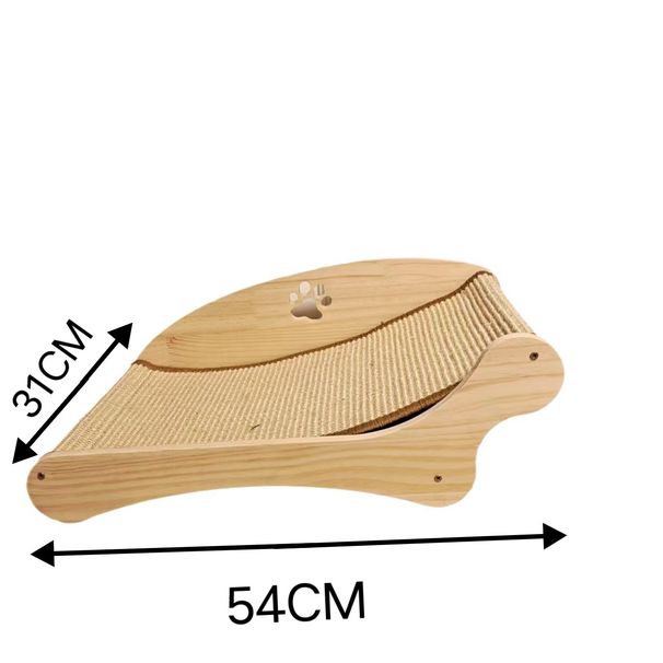 Lounger Summer Scratching Board Integrated Sisal Comfortable Cat Bed Pet Hammock Solid Wood Wear-resistant Non-shedding_voghion.com