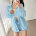 Women's Clothing Ice Silk Sun Protection Shirt Women's Thin Cardigan Design Niche Drape Blouse Shirt Jacket Top_voghion.com