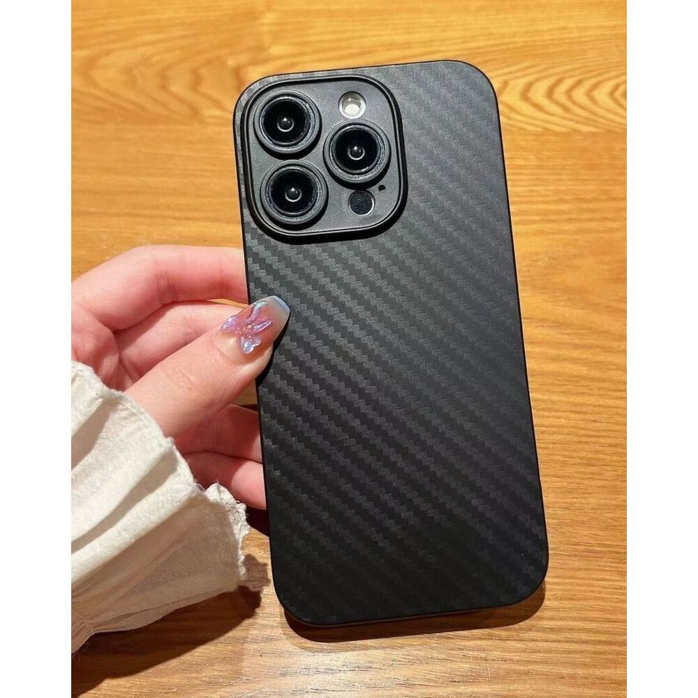 16/15 Promax Ultra-Thin Micro Matte 14/13/12 Carbon Fiber Pattern Phone 11 Hard Case_voghion.com