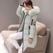 Women's Clothing Cotton Padded Jacket Winter Slim Down Cotton Padded Jacket Mid Length Large Size Coat_voghion.com