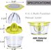 Drizom Citrus Juicer - 12oz Manual Squeezer | With Measuring Cup | Green Kitchen Gadget | EU_voghion.com