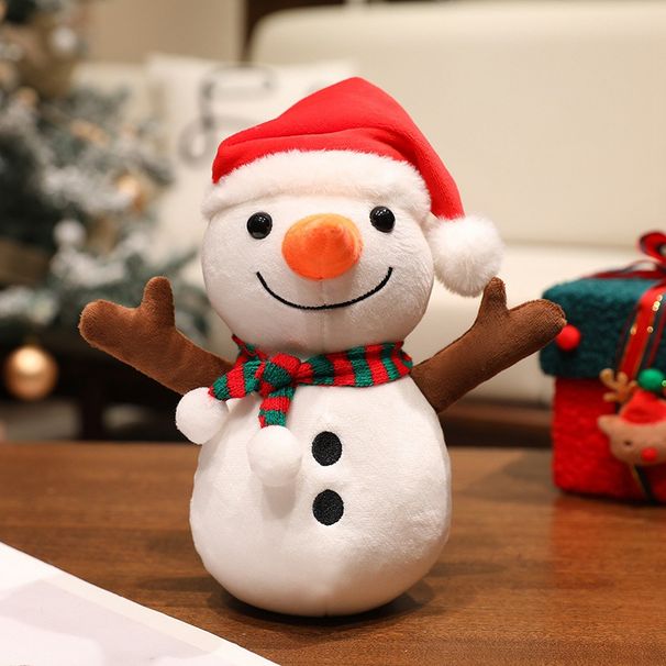 Festive Christmas Plush Toys Set - Santa Claus, Reindeer, Snowman, Gingerbread Man & Christmas Tree - Soft Stuffed Animals For Holiday Decor & Gifts_voghion.com