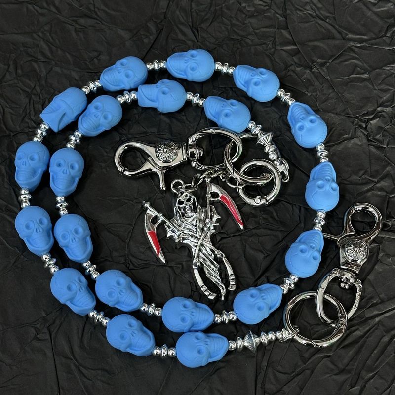 Retro Skull Heavy Jeans Chain Skull Pendant Waist Accessories Waist Chain_voghion.com