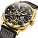 OLEVS Nuovo Orologio Automatico da Uomo in Pelle con Design Casual di Lusso in Oro, Marchio di Lusso, Orologio Meccanico Scheletrato Relogio Masculino_voghion.com