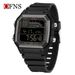 Classic Square LED Digital Watch With Night Light, Multi-Function Alarm, Calendar, Stopwatch For Students, Sports & Casual Wear_voghion.com