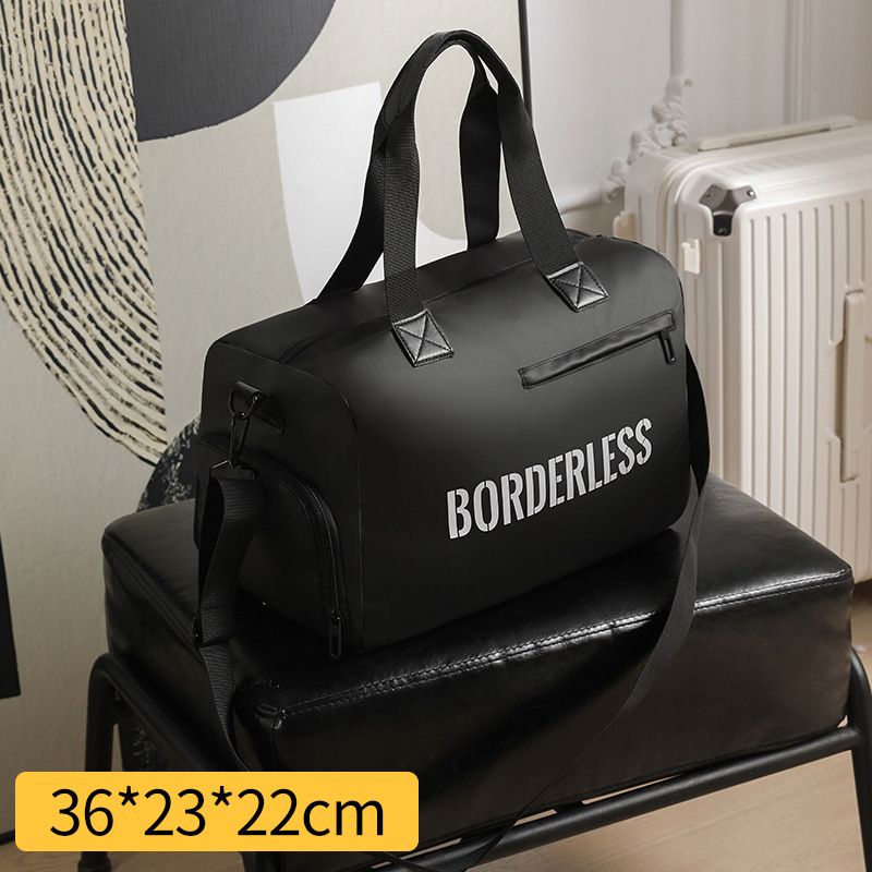 Foldable Travel Shoulder Bag With Wet-Dry Separation, Multi-Purpose Carry-On Organizer For Short Trips, Gym, Daily Dry Wet Separation Waiting_voghion.com