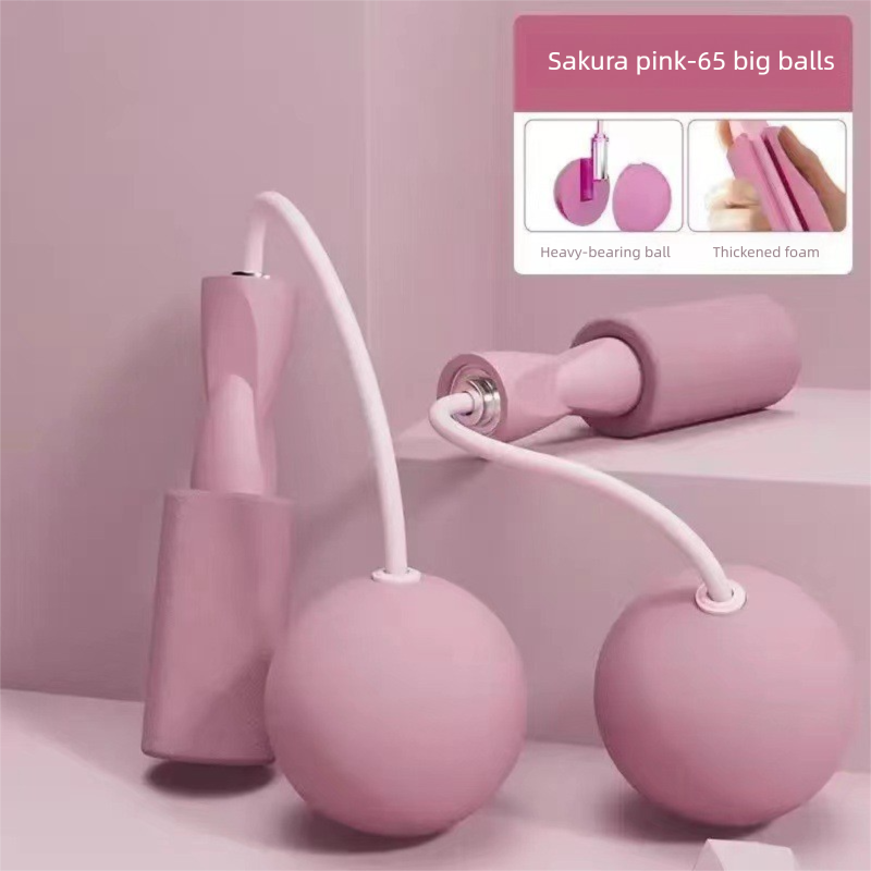 Dual-use Fitness With Weighted Ball, Wireless For Indoor Sports, Cordless Jump Rope_voghion.com