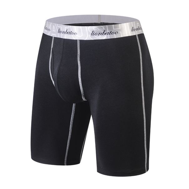 Herrenunterwäsche Lange Beinunterwäsche Reine Baumwolle Extra Lange Anti-Reibungs-Beine Sport Atmungsaktive Boxershorts Herren Große Größe Laufboxershorts_voghion.com