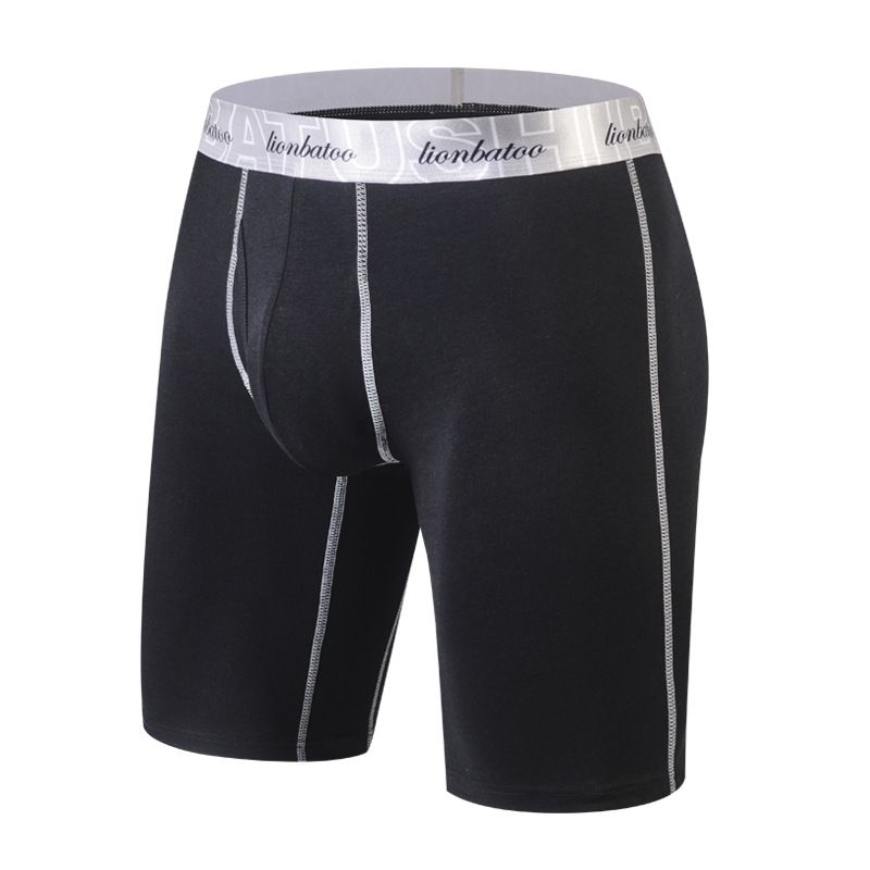 Men's Underwear Long Leg Underwear Pure Cotton Extra Long Anti Friction Leg Sports Breathable Boxer Shorts Men's Large Size Running Boxer Shorts_voghion.com