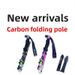 Bastone da passeggio anticaduta leggero pieghevole in fibra di carbonio per escursionismo, attrezzatura da arrampicata all'aperto_voghion.com