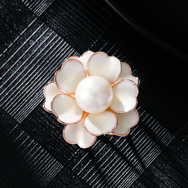 Nueva bufanda de seda de camelia elegante y sencilla con hebilla retráctil, accesorios de ropa de otoño e invierno_voghion.com
