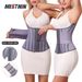 VoleFox Plus Size Waist Trainer Faixa de Barriga Dupla Camada para Controle de Barriga Pós-Parto Modelagem Corporal Cinto de Yoga_voghion.com