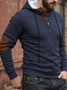 Felpa con cappuccio casual da uomo, nuova, semplice e alla moda, a maniche lunghe, sportiva_voghion.com