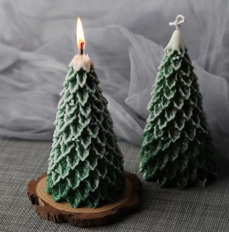 Home Decor Ziemassvētku eglīšu aromātiskās sveces radošas roku darbs Ziemassvētku atmosfēras aromāts ins dāvanu rotājumi_voghion.com