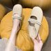 Soft Soled Toe Cap Slippers In Spring And Summer 2025, New Pearl Half Support Single Shoes Wearing Outside, Anti Slip_voghion.com