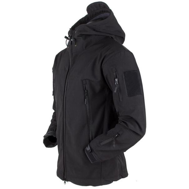 Tactical Jacket Men Outwear Soft Shell Jackets Techwear Windproof Waterproof Breathable Fleece Thermal Hiking Hunt Hooded Coats_voghion.com