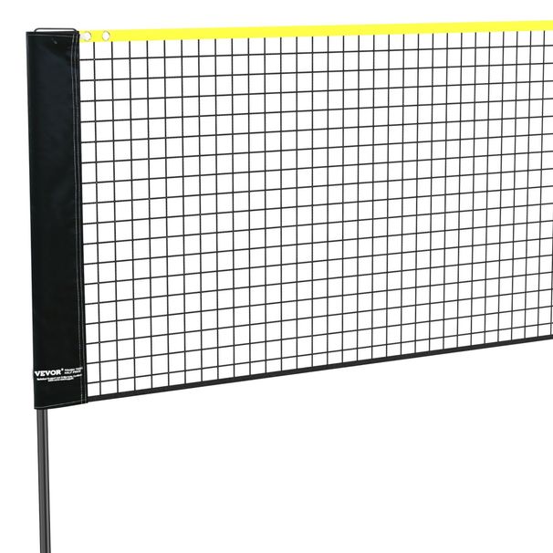 VEVOR Badminton Net, Height Adjustable Volleyball Net, 20ft Wide Foldable Pickleball Net, Portable Tennis Net Set With Poles, Stand, Bag, Rackets, Nylon Shuttlecocks, Kid Backyard Indoor Outdoor Use_voghion.com