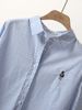 Camicia giapponese in cotone con maniche lunghe e ricamo in stile college_voghion.com