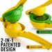 Zulay Metal Lemon Squeezer - Premium Manual Press | Citrus Juicer | Rust-Proof | Kitchen Essential_voghion.com