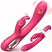 LuvBox Jimei Rabbit Vibratore Doppia Vibrazione Sex Toy Femminile Masturbatore Elettrico Inseribile Punto G Miele Fagiolo Ricaricabile_voghion.com