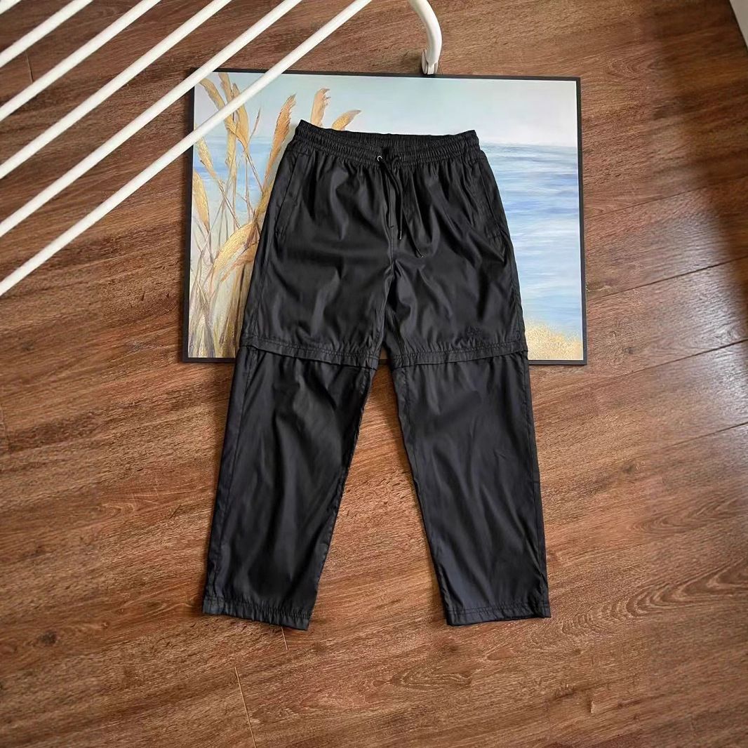 2024 Frühling und Herbst Unisex gewebt Zwei-Wege-Weste Jacke Mantel lange Hose abnehmbares Set 5305_voghion.com