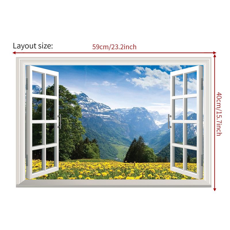 3D-Fenster PVC JS-N Serie Wohnzimmer Schlafzimmer Malerei Wandaufkleber_voghion.com