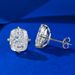 Women's Jewelry S925 Silver High Carbon Diamond 8*10 Earrings Cut Square Zircon Earrings Simple_voghion.com