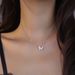 Collana in argento Sterling da donna, in argento sterling con zirconi, nuova collana a farfalla, catena per clavicola, design di nicchia, ciondolo, accessori Ins_voghion.com