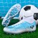 Scarpe da calcio per ragazzi e ragazze, per studenti, da gioco in erba, da allenamento, con punta lunga, FG, da ginnastica con punta schiacciata_voghion.com