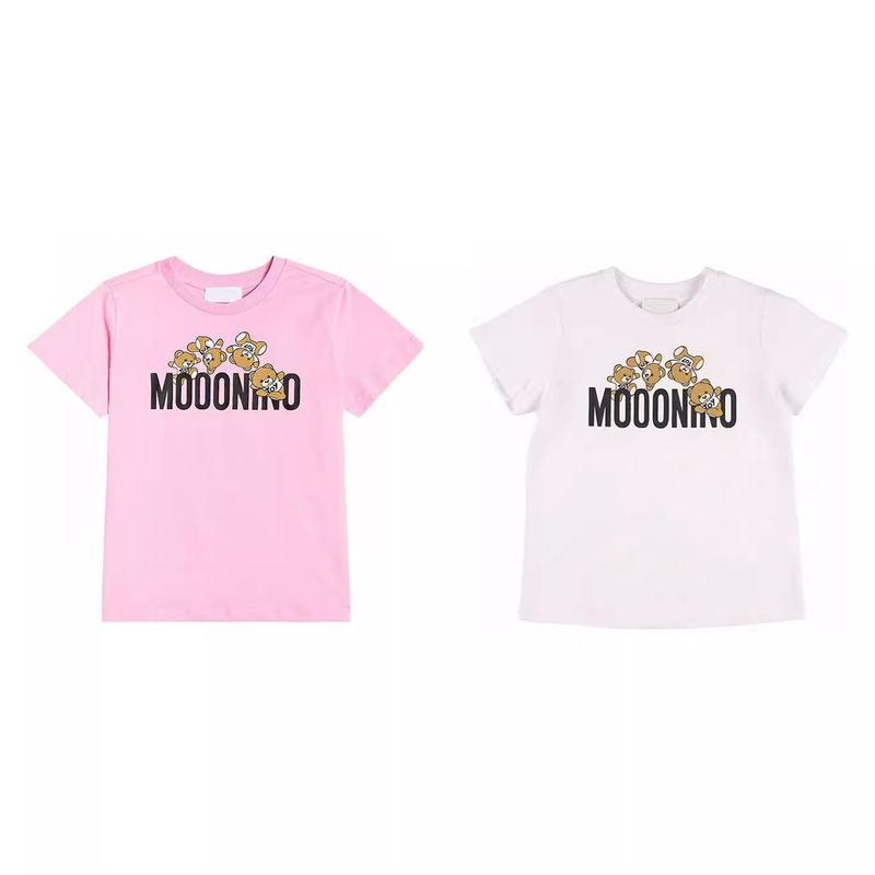 Jidou Little Bear Krótki T-shirt Trendy Marka Odzież dziecięca 2024 Nowy Lato Dziewczęta Pół Rękaw Dół Góra_voghion.com