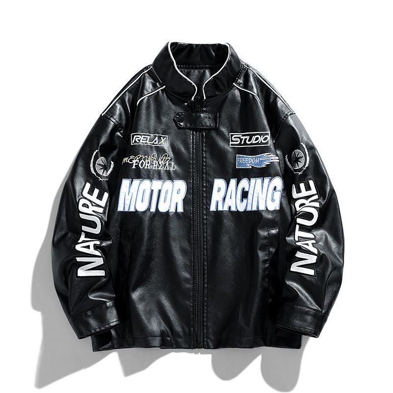 Herrenbekleidung Amerikanische Lederjacke Herren Frühling und Herbst Fliegerjacke Motorradanzug High_voghion.com