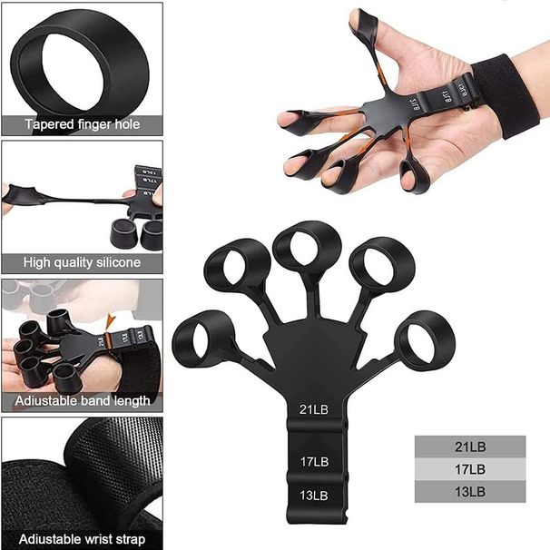 Rehabilitation Grip Equipment Five Finger Wrist Exercise Strength Vein Arm Training_voghion.com