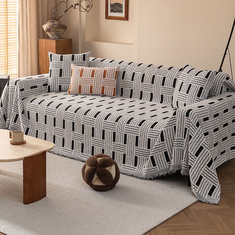 Sofa Covers For Sectional Sofa Set Couch Cover With Tassel L Shaped Cover Washable Chenille Couch Protector_voghion.com