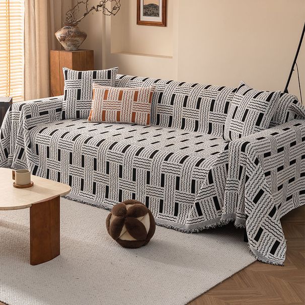 Sofa Covers For Sectional Sofa Set Couch Cover With Tassel L Shaped Cover Washable Chenille Couch Protector_voghion.com