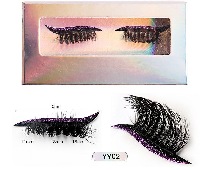 False Eyelashes Built In Eye Shadow False Eyelashes Lazy No Eyeliner Eye Shadow Artifact Eyelash Eyeliner Eye Shadow All In One Sticker_voghion.com